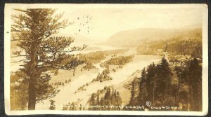 RPPC CROWN POINT COLUMBIA HIGHWAY OREGON NOVELTY REAL PHOTO POSTCARD 1926