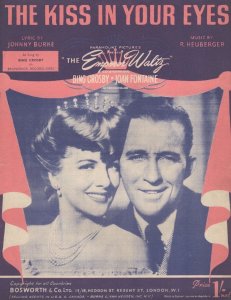 The Kiss In Your Eyes Bing Crosby 1950s Sheet Music