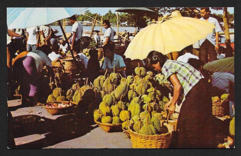 Durian Market Nonburi Thailand unused c1950's