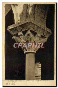 Postcard Old Cloister of Moissac Marquees the Four Evangelists