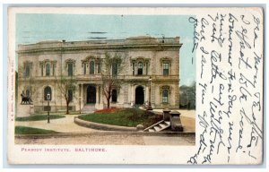 1903 Peabody Institute Building Exterior Scene Baltimore Maryland MD Postcard