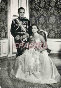 Postcard Modern Prince Rainier III and Princess Princess Caroline