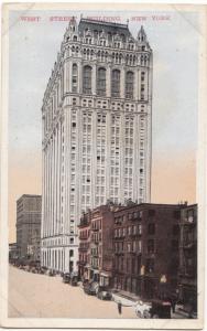 West Street Building, New York City, used Postcard