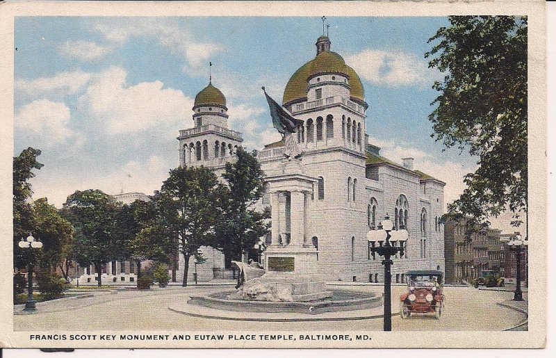 JUDAICA, Temple Oheb Shalom Synagogue, German Jewish Cong., Baltimore, MD, 1920s