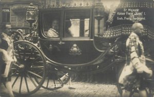 Emperor Franz Josef I & Archduke Franz Ferdinand carriage at Parliament Vienna