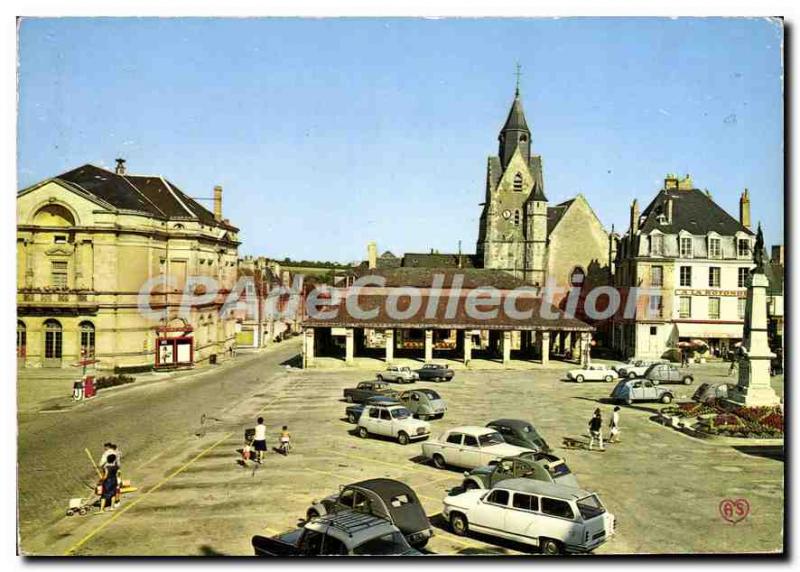 Postcard Modern Mamers Sarthe Place Carnot