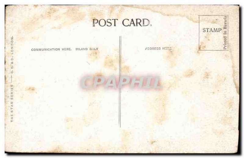 Old Postcard Great Britain The Warren Folkestone Train