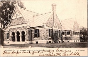 VINTAGE POSTCARD THE NORMAN WILLIAMS PUBLIC LIBRARY WOODSTOCK VERMONT KO5