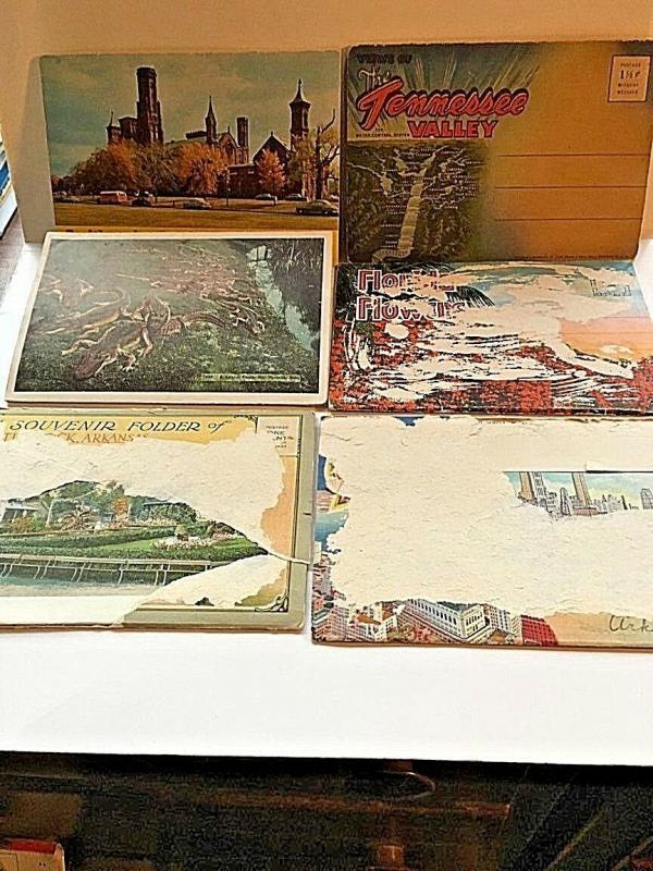 Postcard  Lot of 14  Foldout Souvenir Pks.  6 have some damage.  W3