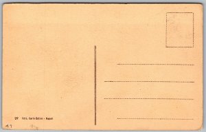 Vtg Italy Pompei Casa Detta Degli Amorini D'Oro Dorati 1910s View Postcard