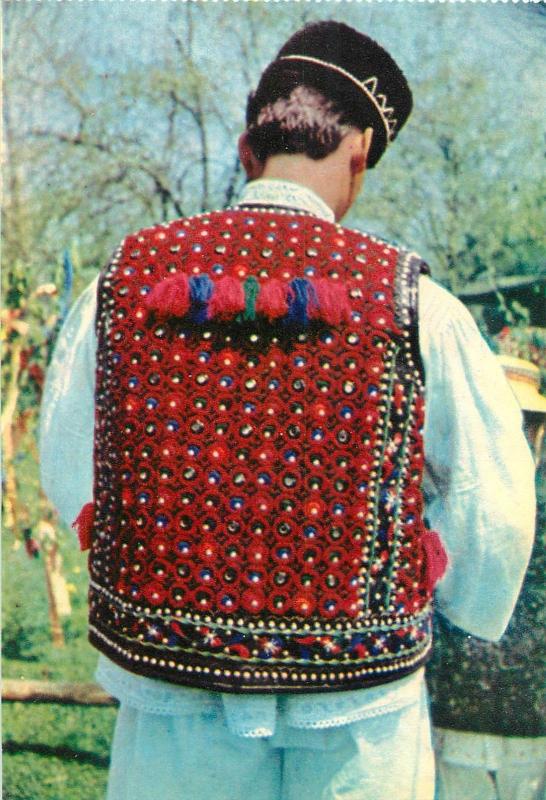 Romania Maramures folk art treasures young man from Mara valley costume