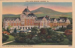 Virginia Roanoke Hotel Roanoke 1947