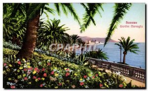 Old Postcard Sanremo Italy Italia Giardini Marsaglia