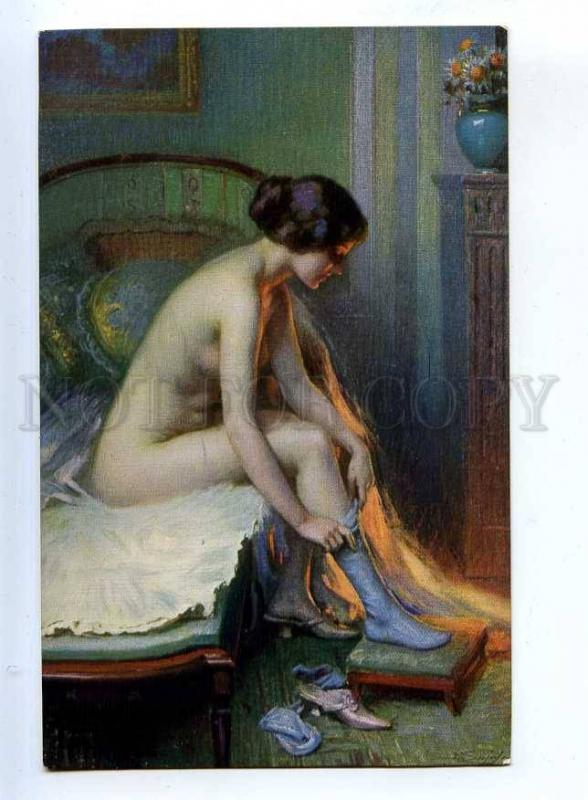 199280 Nude BELLE Lady Mauve stocking by ENJOLRAS SALON LAPINA