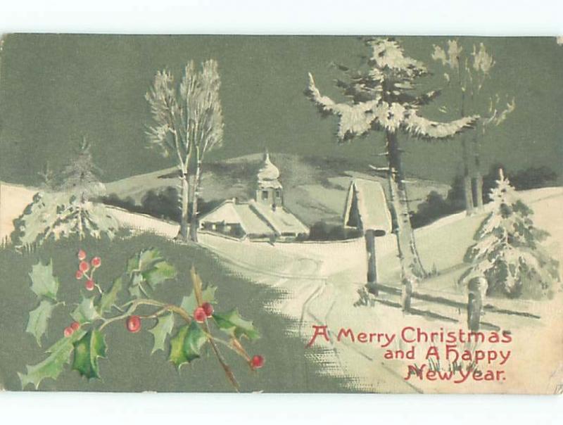 Divided-Back CHRISTMAS SCENE Great Postcard W8582