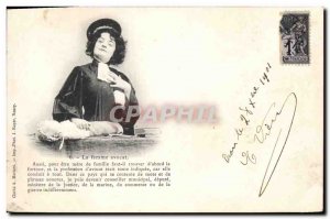 Old Postcard Fantaisie lawyer Doll