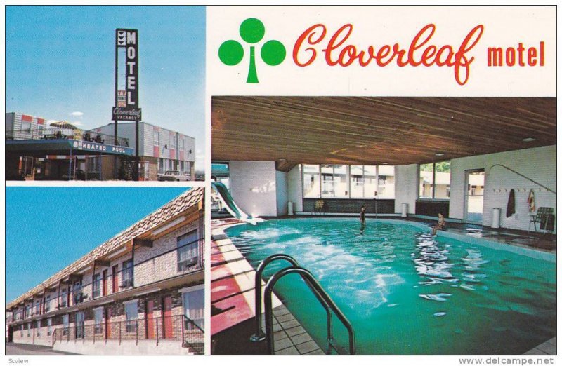 Swimming Pool, Cloverleaf Motel, Alberta, Canada, 40-60s