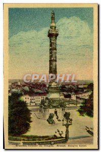 Old Postcard Congress of Brussels Column
