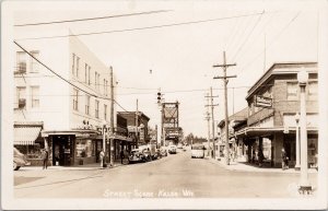 Kelso WA Washington Street Scene Bridge #6737 Ellis Real Photo Postcard H40