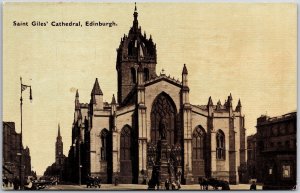 Saint Giles' Cathedral Edinburgh Scotland Parish Church Postcard