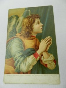 Vintage Postcard Angelo Dettaglio Dell Appariz AS Berhardo Angel Religious