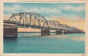 Florida Panama City Hathaway Bridge Over West St Andrews Bay