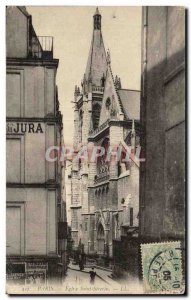 Postcard Old Paris Eglise Saint Severin