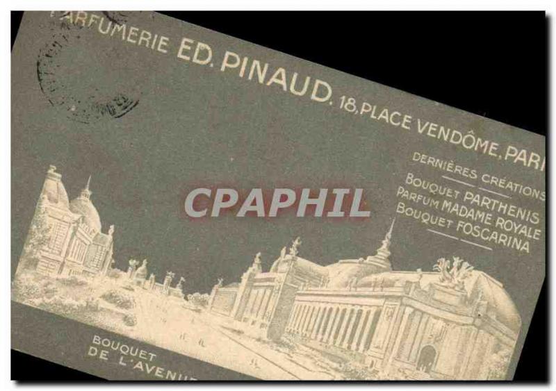 Old Postcard Parfumerie Ed Pinaud Place Vendome Paris Bouquet of & # 39Avenue...