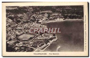 Old Postcard Villefranche General view