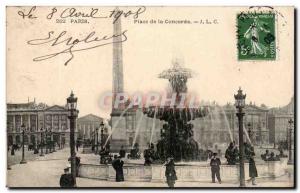 Paris - 8 - Place de la Concorde - Old Postcard