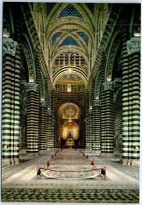 Postcard - Interior, Cathedral - Siena, Italy