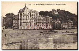 Old Postcard Houlgate Hotel Imbert View of the Beach