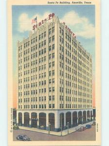 Unused Linen BUILDING SCENE Amarillo Texas TX H5111@