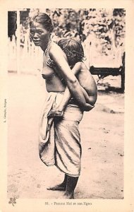 Femme Moi et son Ngno Cambodia, Cambodge Unused 