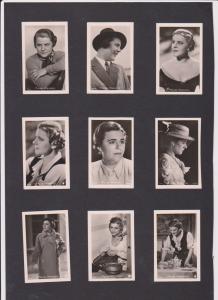 FILM CINÉMA MOVIE 100 Vintage ROSS Real Photo CIGARETTE Cards 1930's