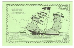 National Postcard Week, 1987, Guillaume, Rochester, Minnesota, Deltiology