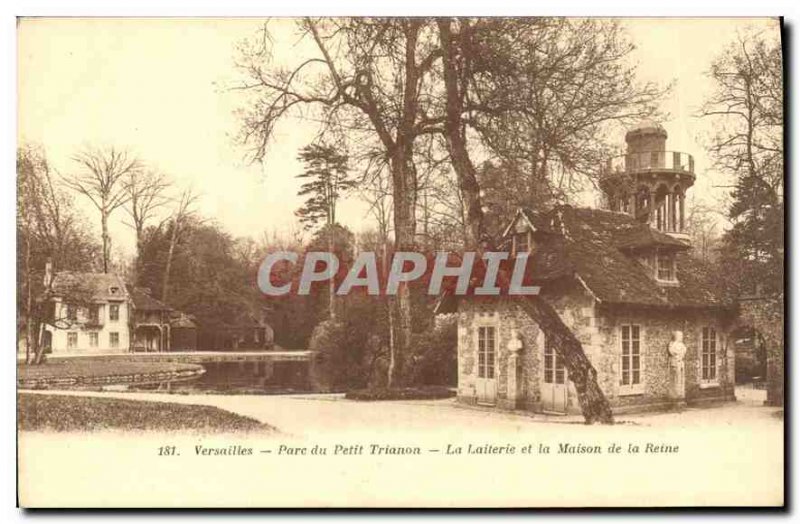 Postcard Old Versailles Petit Trianon Park La Laiterie and the Queen's House