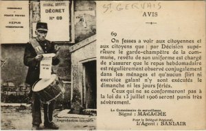 CPA St-GERVAIS-D'Auvergne - Avis pa la commissaire de surveillance (118159)