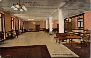 Junior League Hotel, Assembly and Entertainment Hall, New York City Postcard X51