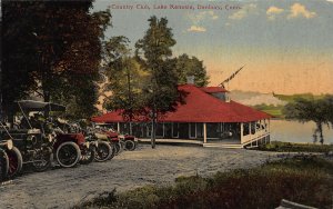 Country Club, Lake Kenosia, Danbury, Connecticut, Early Postcard, Used in 1910