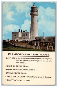 Flamborough Yorkshire England Postcard Flamborough Lighthouse 1967 Posted