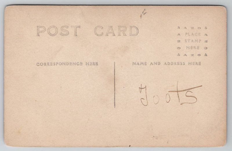 RPPC Two Ladies At Window Studio Prop Real Photo Postcard I47