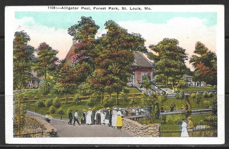 Missouri, St Louis - Alligator Pool - Forest Park - [MO-049]