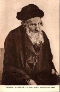 Jerusalem, Israel RABBIN JUIF~A Jewish Rabbi~RABBINER DER JUDEN Judaica Postcard