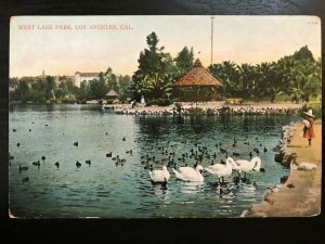 Vintage Postcard 1907-1915 West Lake Park Los Angeles California (CA)