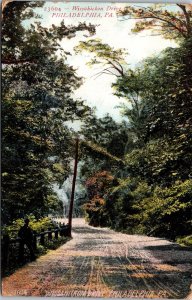 Vtg Philadelphia Pennsylvania PA Wissahickon Drive 1909 Old View Postcard 