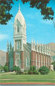 Brigham City UT LDS Tabernacle Exterior View Chrome Unused