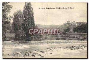 Postcard Besancon Old Dam and seen Citadel Micaud