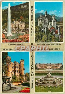 Modern Postcard Bayerische K�nigsschl�sser Neuschwanstein linderhof