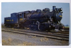 Railroad Postcard Wheeling & Lake Erie 0-6-0 Railway Steam Train 3968 Huron Ohio